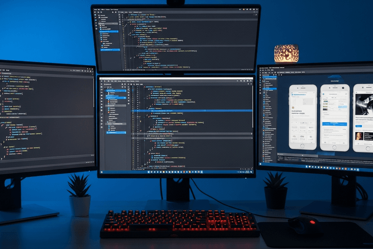 Développement mobile Lyon : Guide React Native et Flutter