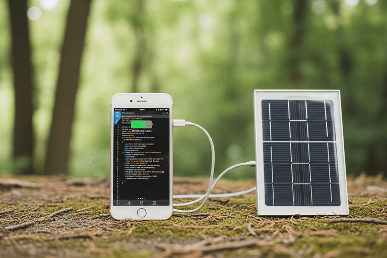 iPhone 8 recyclé : serveur OCR solaire